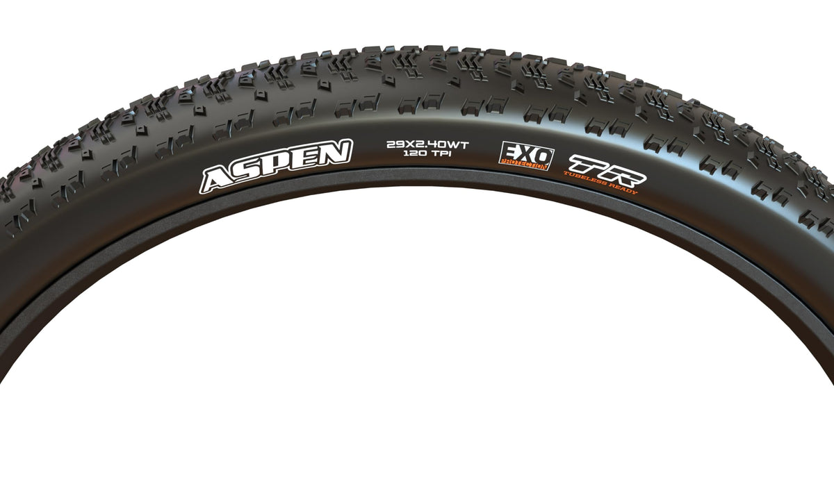 Maxxis Aspen Folding Dual Compound Exo/tr Tyre - Black, 29 x 2.25-Inch