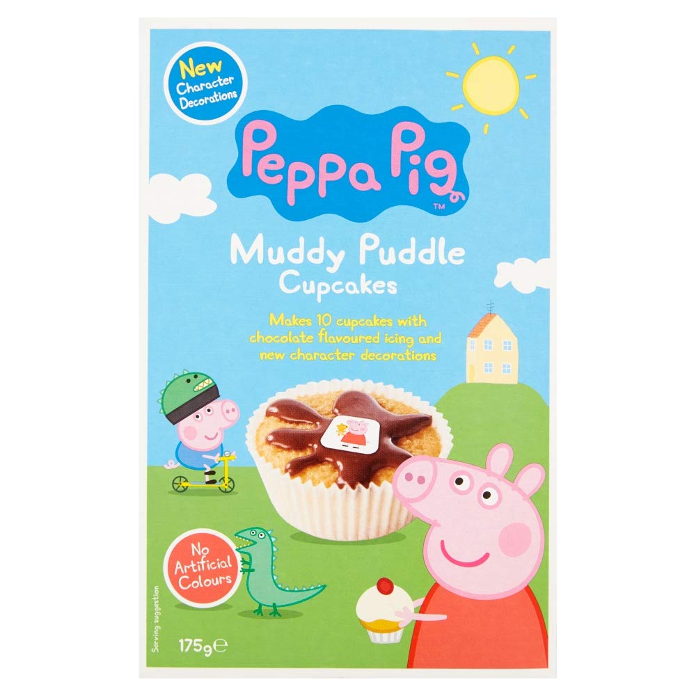 Peppa Pig Muddy Puddle Cupcakes Mix, 175g