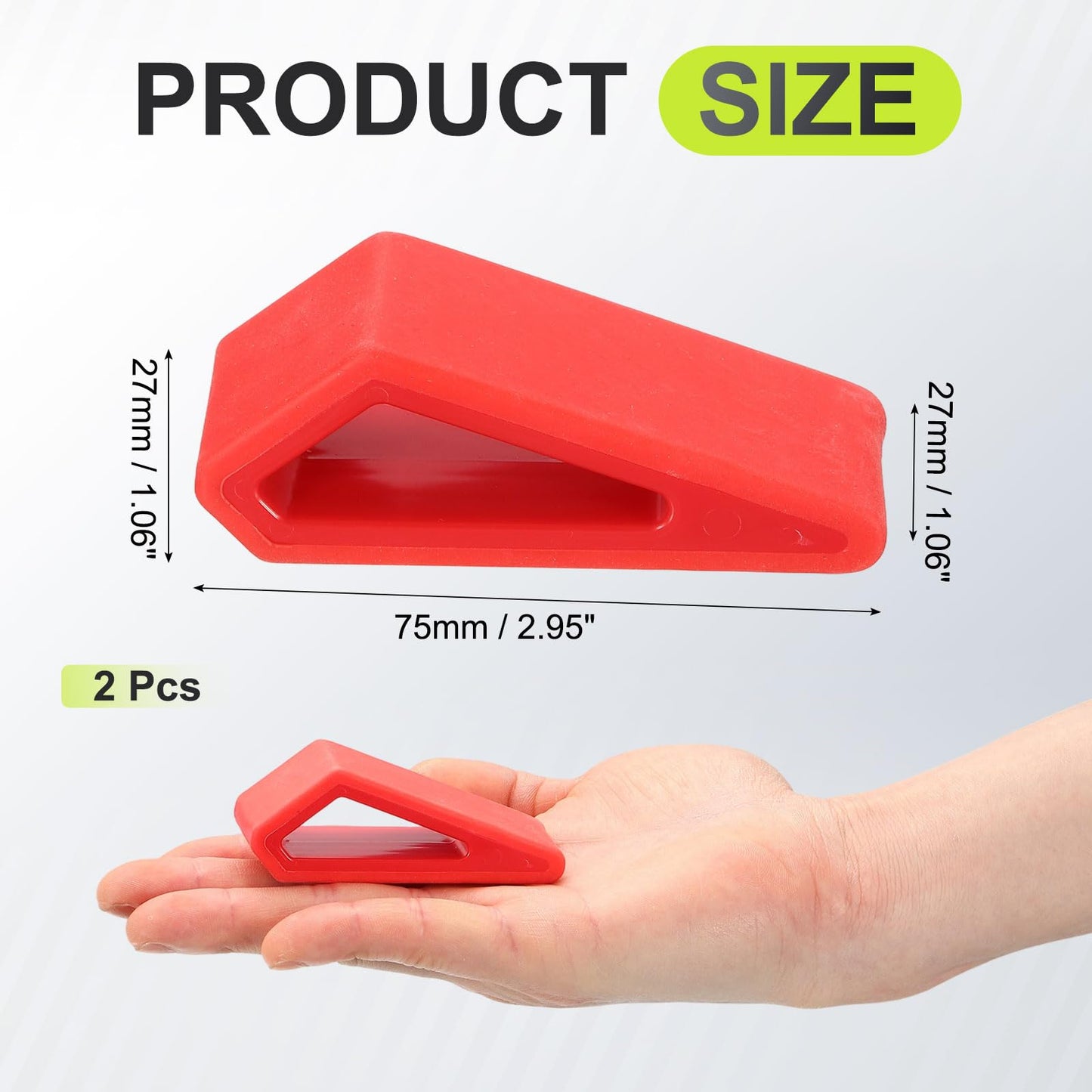 PATIKIL Laptop/Computer Keyboard Stand, 2-Pack Laptop Notebook Holder Portable Ventilated Anti-Slip for Desk Compact Cooling Notebook/Tablet, Red
