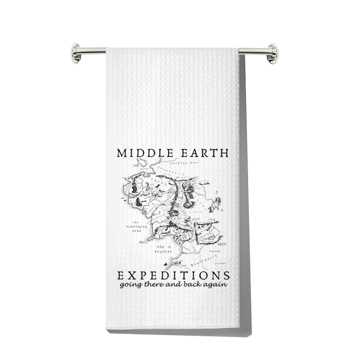 MYSOMY Middle Earth Kitchen Towel Middle Earth Map Gifts Lord Rings Gifts Middle Earth Kitchen Gifts (Middle Earth UK)