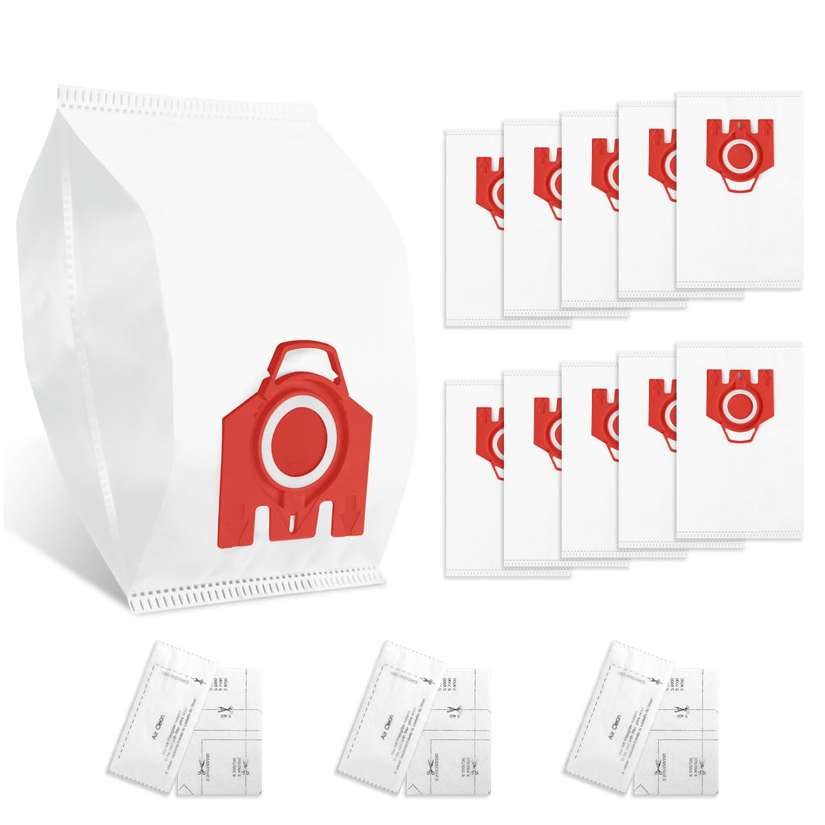 10-PACK Bag for Miele Hoover,SHUOMAO 3D Airclean FJM Dust Bags for Miele Compact C1,Compact C2,Complete C1,S500,S700,S4,S6,S4000 S6000 Series Vacuum