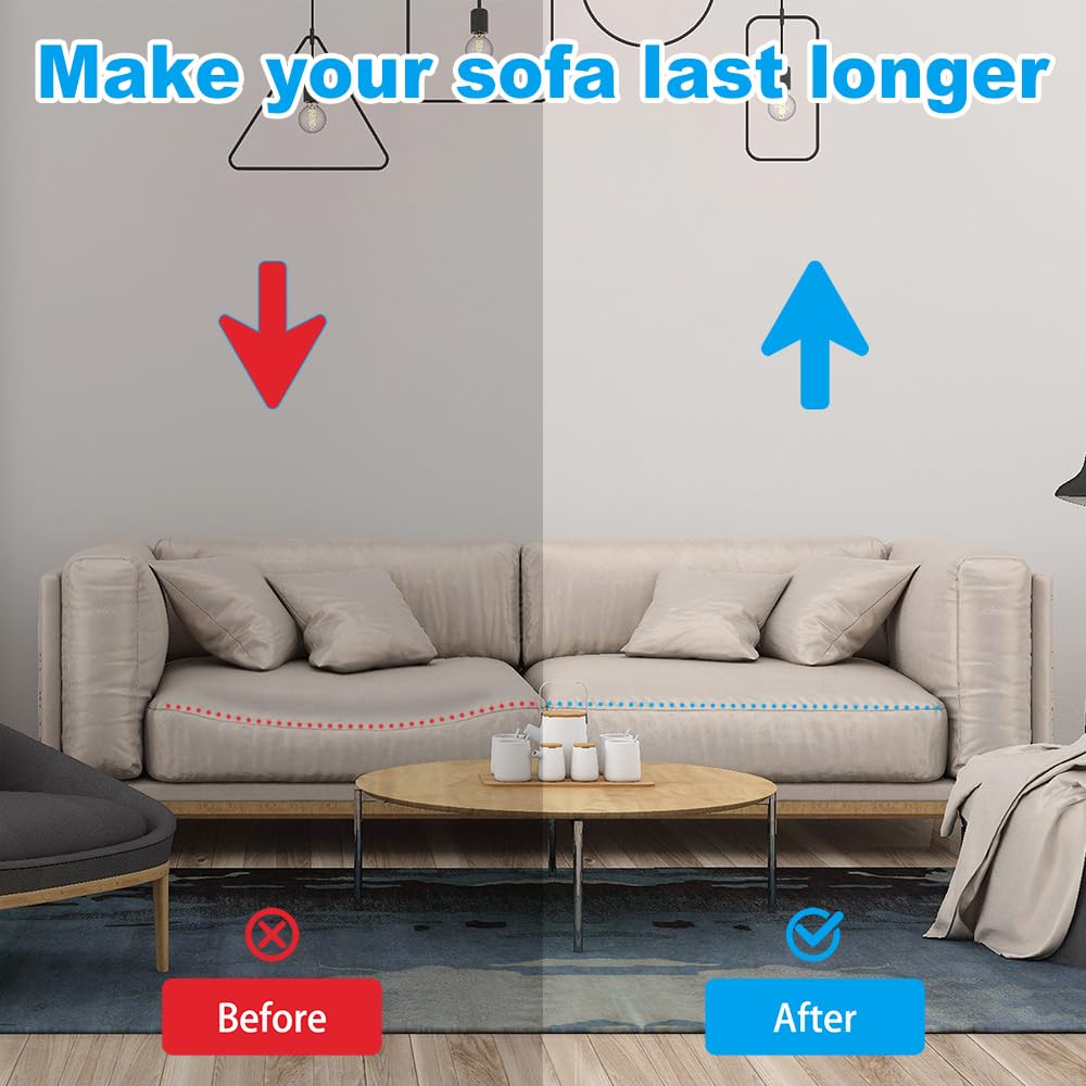 Duscdesp 50×50cm Sofa Support Boards,Sofa Bed Support Cushion Sofa Saver,Cushion Sag Repair for Corner Sofa Sofa Bed Couches Settee (Black & 2 Pcs)