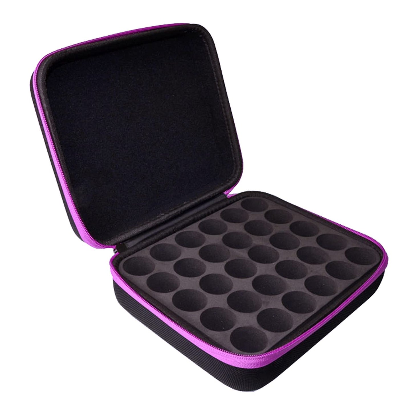 30 Bottles Capacity 10ml 15ml Essential Oils Holder Traveling EVA Carrying Case Storage Box Organizer w/Label Stickers + Bottle Opener