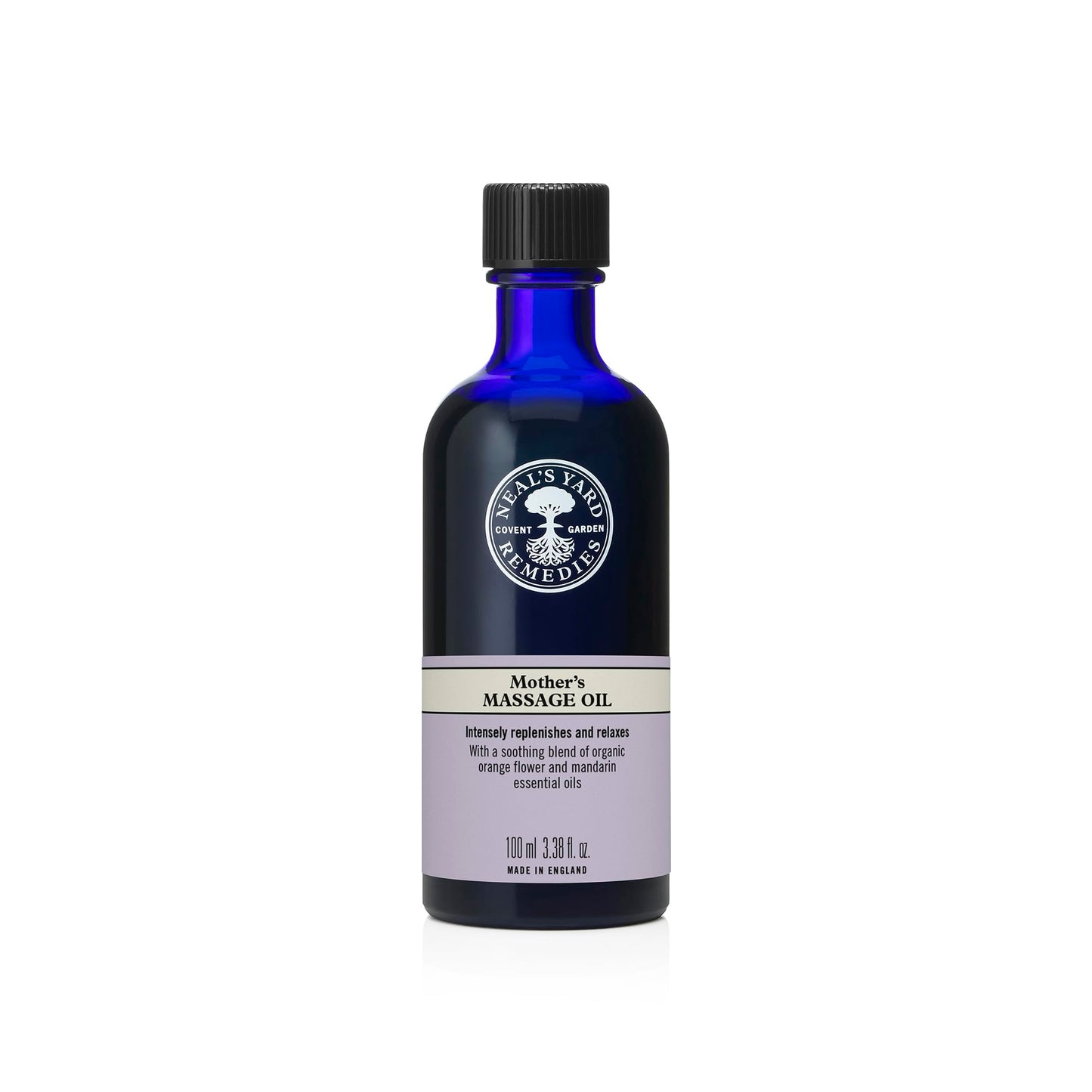 Neal's Yard Remedies Mother's Massage Oil, Replenishing & Relaxing, With Orange Flower & Essential Oils, Vegan & Cruelty-Free, 100ml
