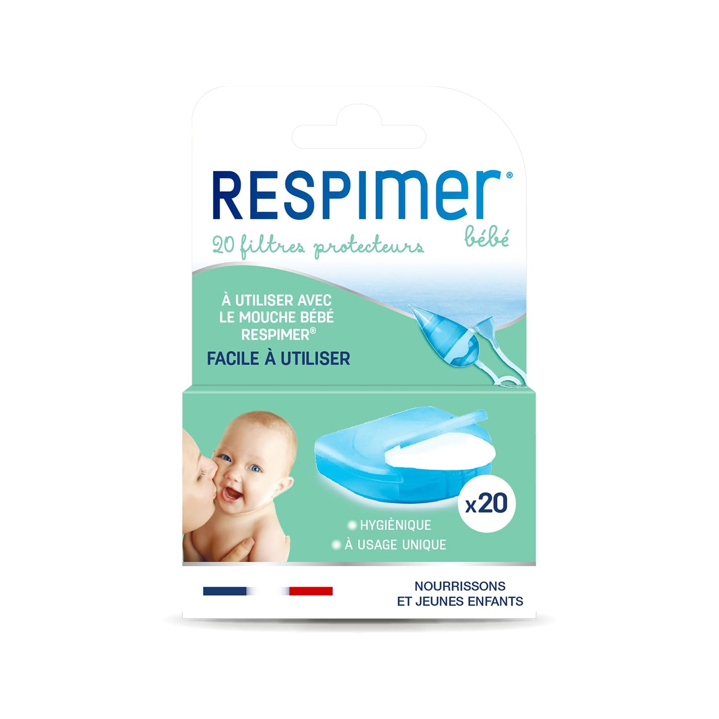 Protective Filter Refills for Baby's Fly - from Birth - 20 Protective Filters - Made in France