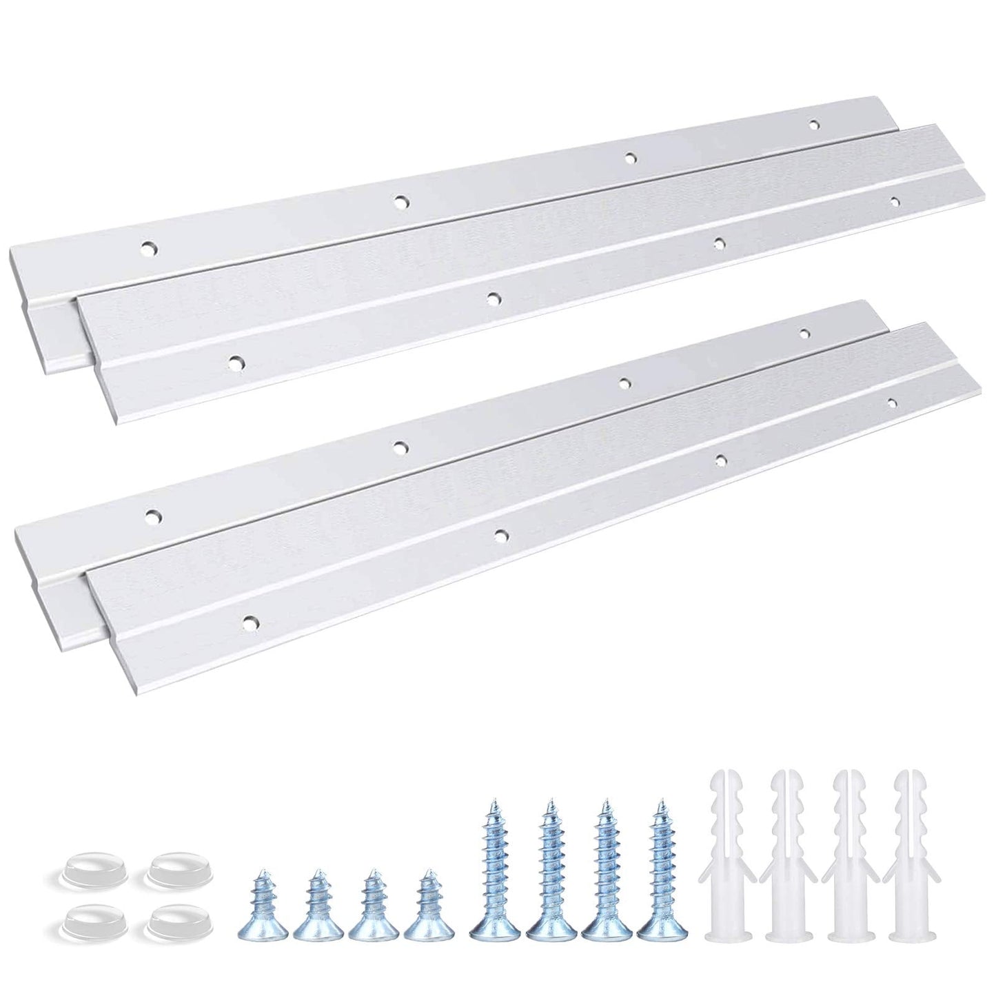 French Cleat Hanger 12 Inch, Aluminum Z Clips for Hanger Supports 80lbs - Interlocking Wall Mounting Bracket Hardware Kit for Hanging Mirrors,