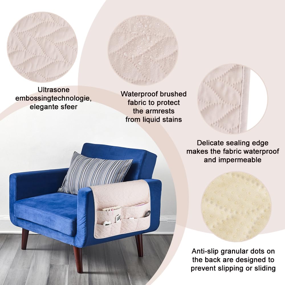 SITAKEGS Waterproof Sofa Armrest Organizer Couch Armchair Caddy Storage Bag