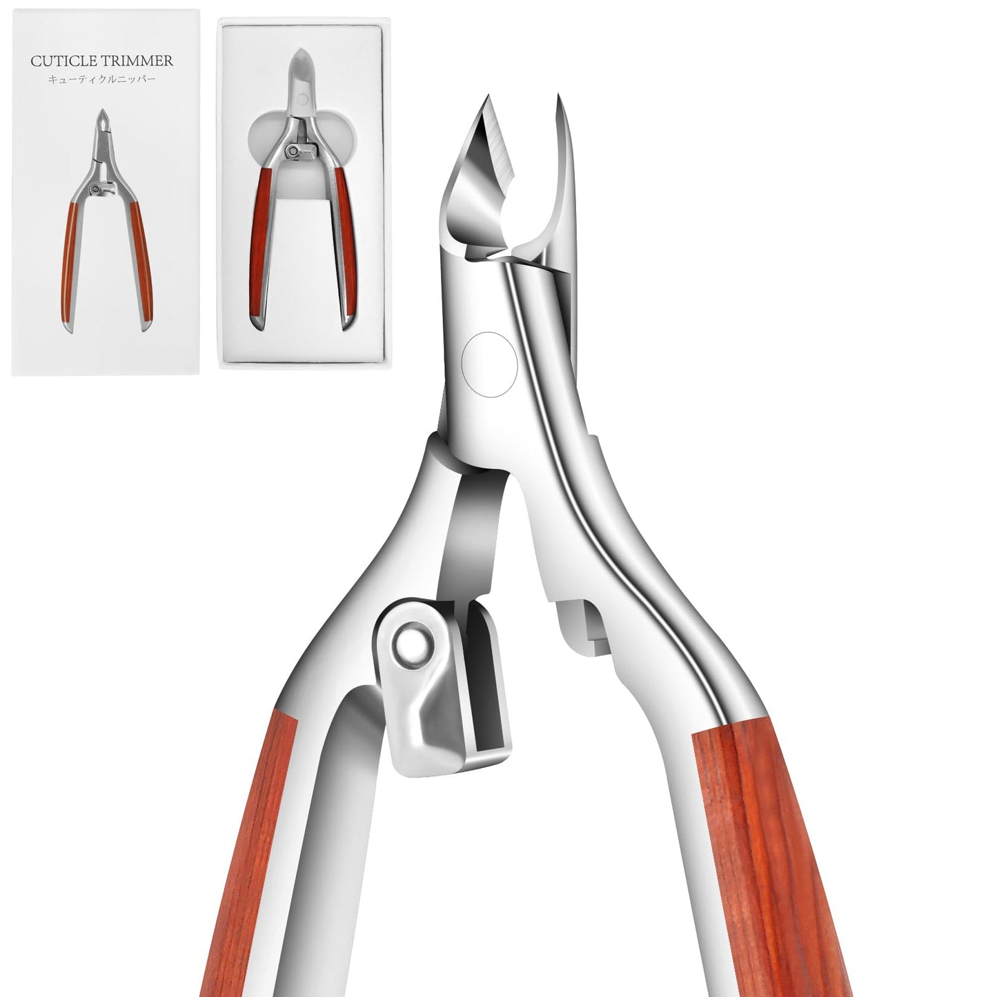 Cuticle Nippers Super Sharp, Professional Cuticle Cutters Trimmers Clippers Removers, High-Carbon Stainless Steel Manicure Pedicure Tool