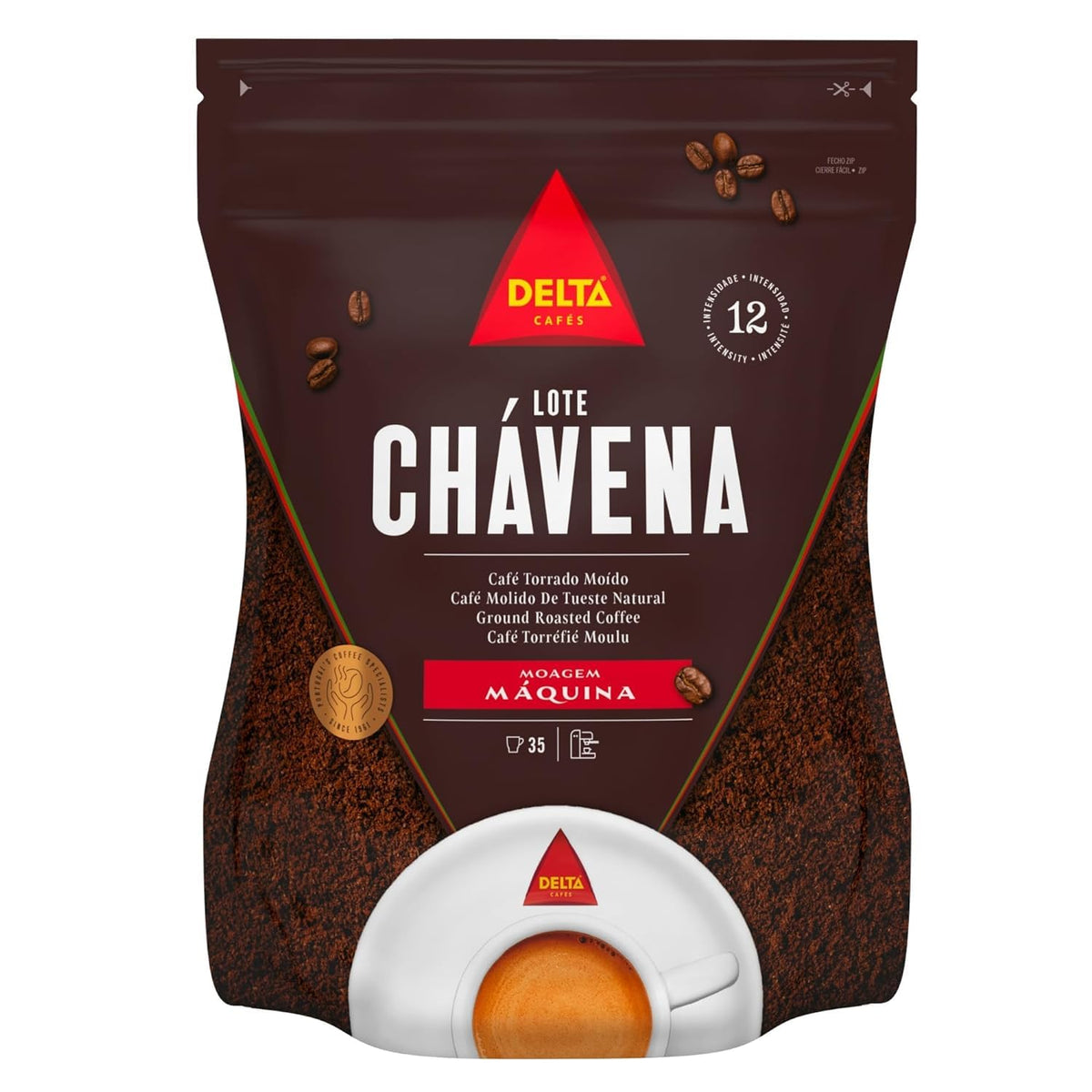 Delta Roasted Ground Coffee for Espresso Machine and Universal use 250g