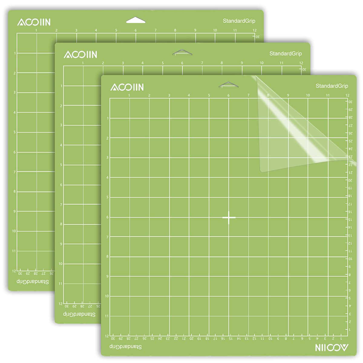 AOOIIN StandardGrip Cutting Mat for Cricut Explore One/Air/Air 2/Maker Adhesive Non-Slip Cut Mats Replacement Accessories for Cricut?(12 x 12 inch,