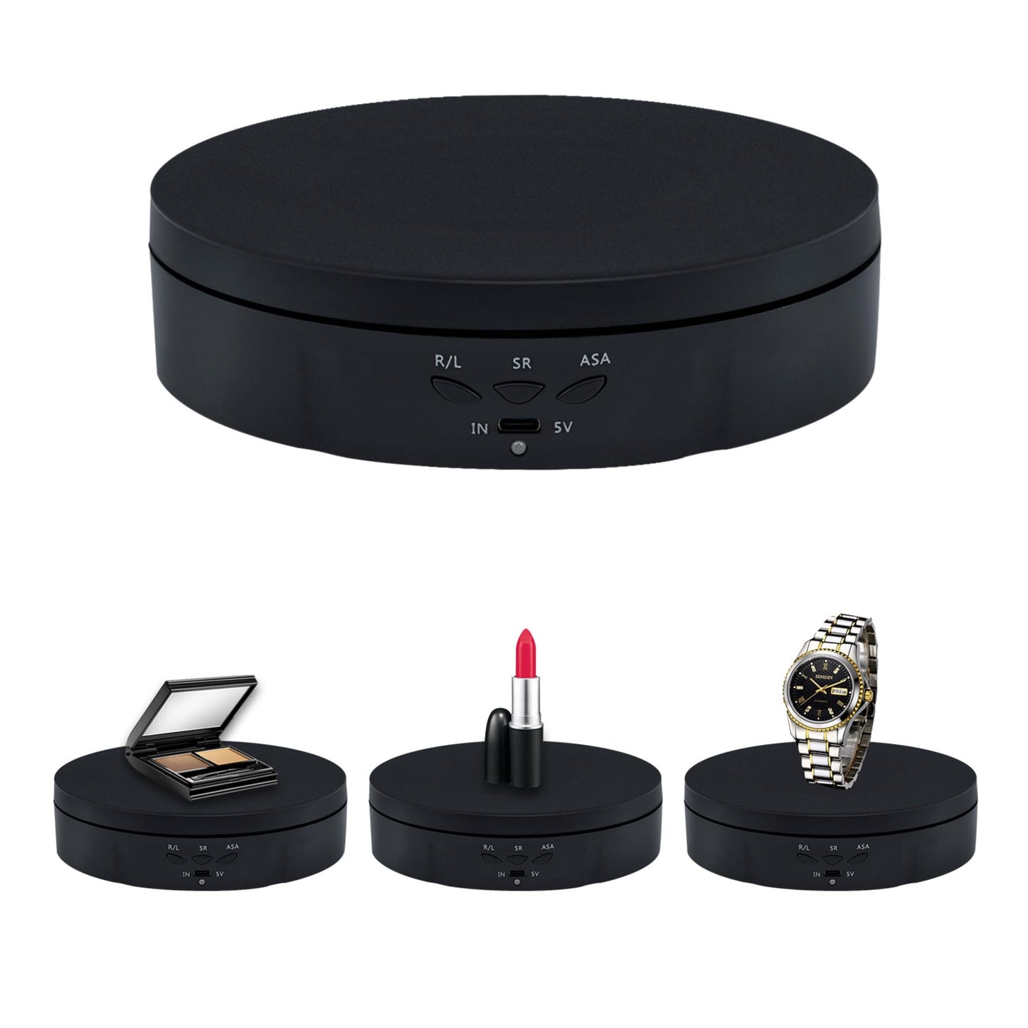 Mcbazel 360 Degree Rotating Display Stand for Photography 10KG Load Electric Rotating Turntable Motorized Rotating Stand Display Table for Display
