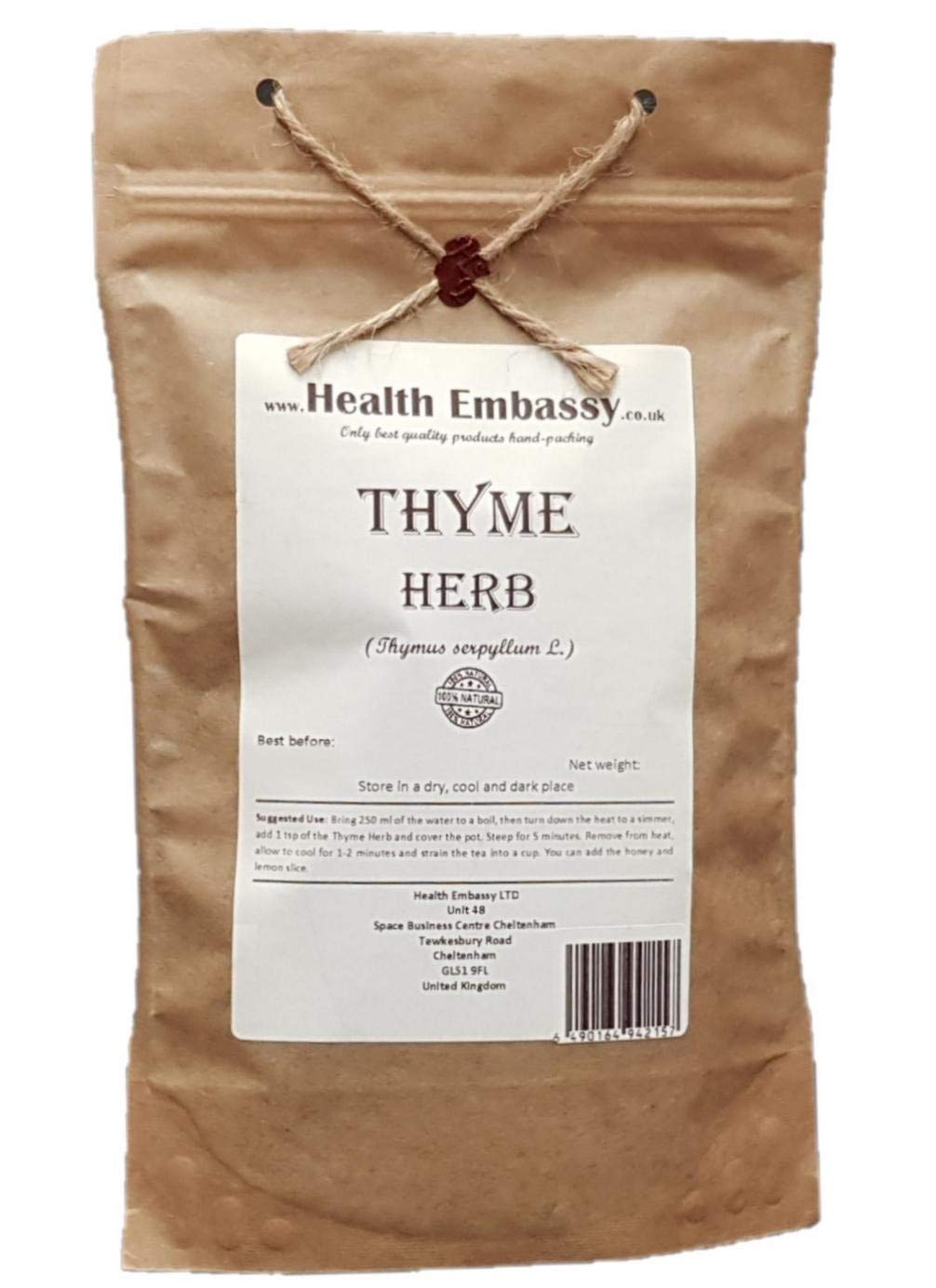 Health Embassy Thyme Herb (Thymus serpyllum L), 100 g