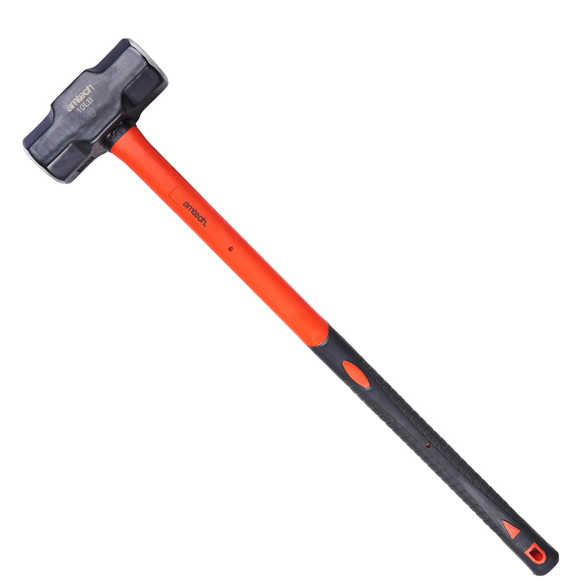Amtech - Sledge Hammer, Heat Treated Head, Extra Long Fibreglass Shaft, Nylon Impact Sleeve, High Impact for Heavy Demolition (10 lb / 4.5 kg, 700 mm