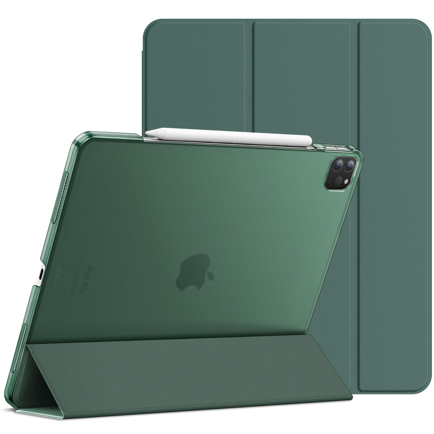 JETech Case for iPad Pro 12.9-Inch (2020/2018 Model, 4th/3rd Generation), Compatible with Pencil, Cover Auto Wake/Sleep (Misty Blue)