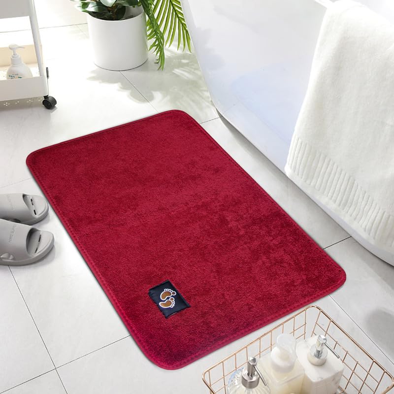 Cozy Haven Microfiber Memory Foam Bath Mat ? Fast Drying Non slip Mats for Bathroom, Shower and Toiler Floor, Quick Dry, Water Absorbent and Washable