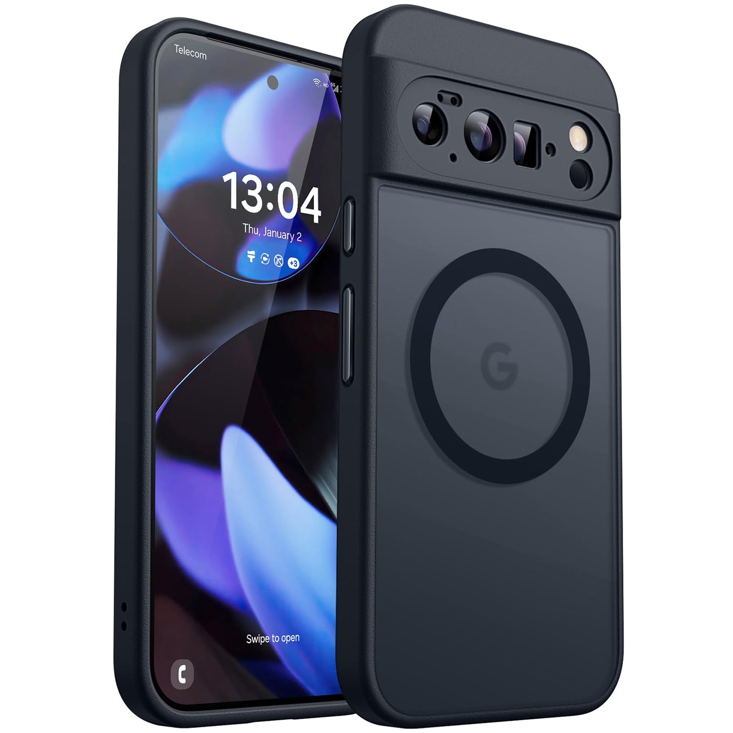 CANSHN Magnetic for Google Pixel 10 Pro Case(6.3 Inch), Upgraded [Full Camera Protection] [Compatible with Magsafe] [Translucent Matte] Shockproof