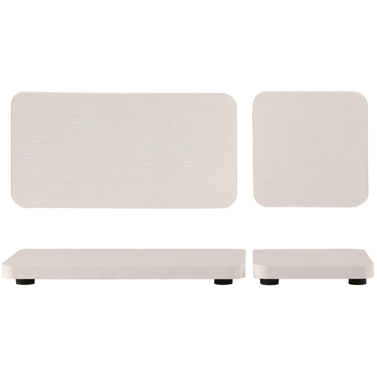 NiuYichee Set of 4 Water Absorbent Diatomite Coasters, Diatomaceous Earth Kitchen Soap Dish, Bathroom Trays, Water Absorbing Stone Used for Hand Soaps