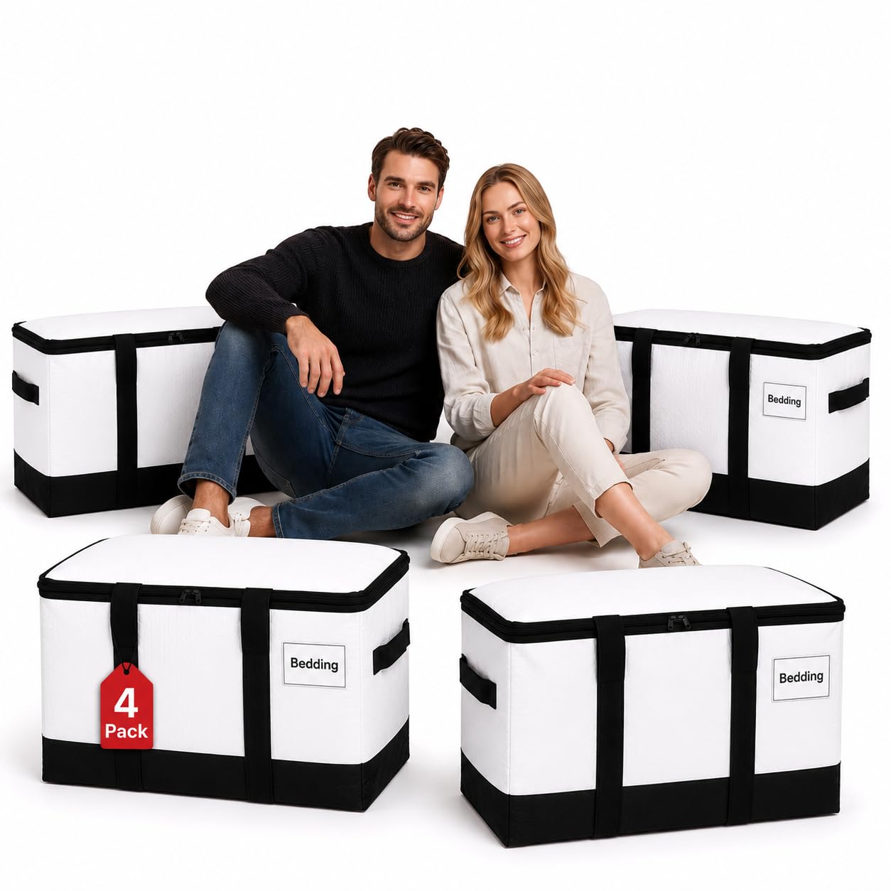 Heavy Duty Storage Bags, Clothes Bags for Moving House, Extra Thick Design