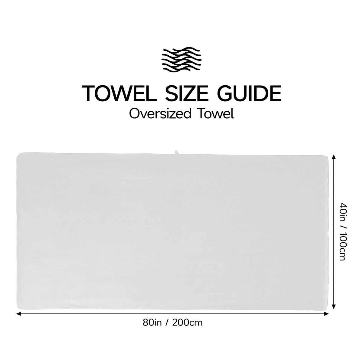 REDKISS 1-Pack Extra Large Bath Towels-100x200CM Microfibre Towel for Adult