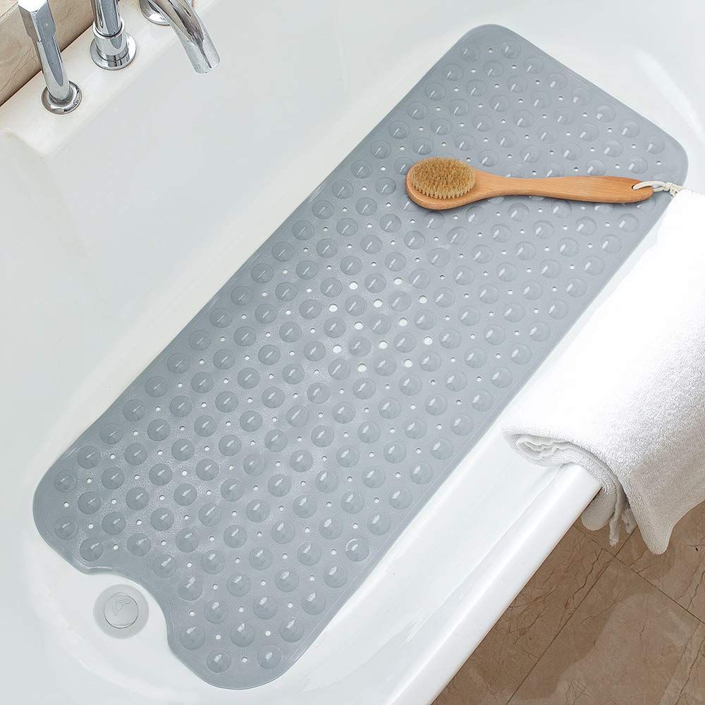 Tree Bud Extra Long Bathtub Mats for Shower Tub - Non-Slip Bath Mat Shower Mat with Suction Cups, Bath Tub Mat for Bathroom with Machine Washable, BPA