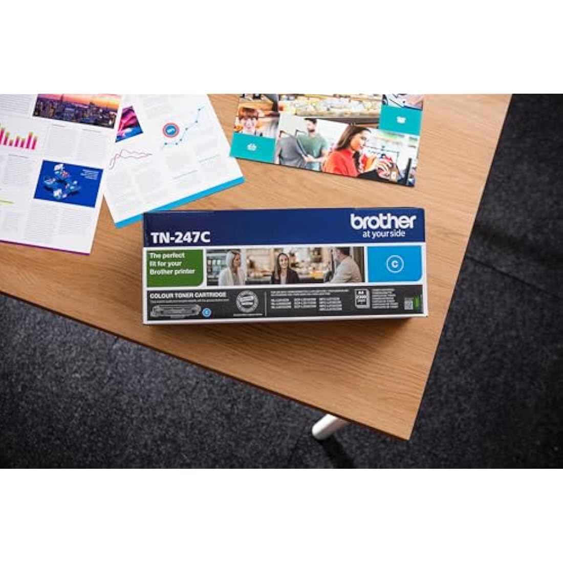 Brother TN-247C Toner Cartridge, Cyan, Single Pack, High Yield, Includes 1 x Toner Cartridge, Brother Genuine Supplies
