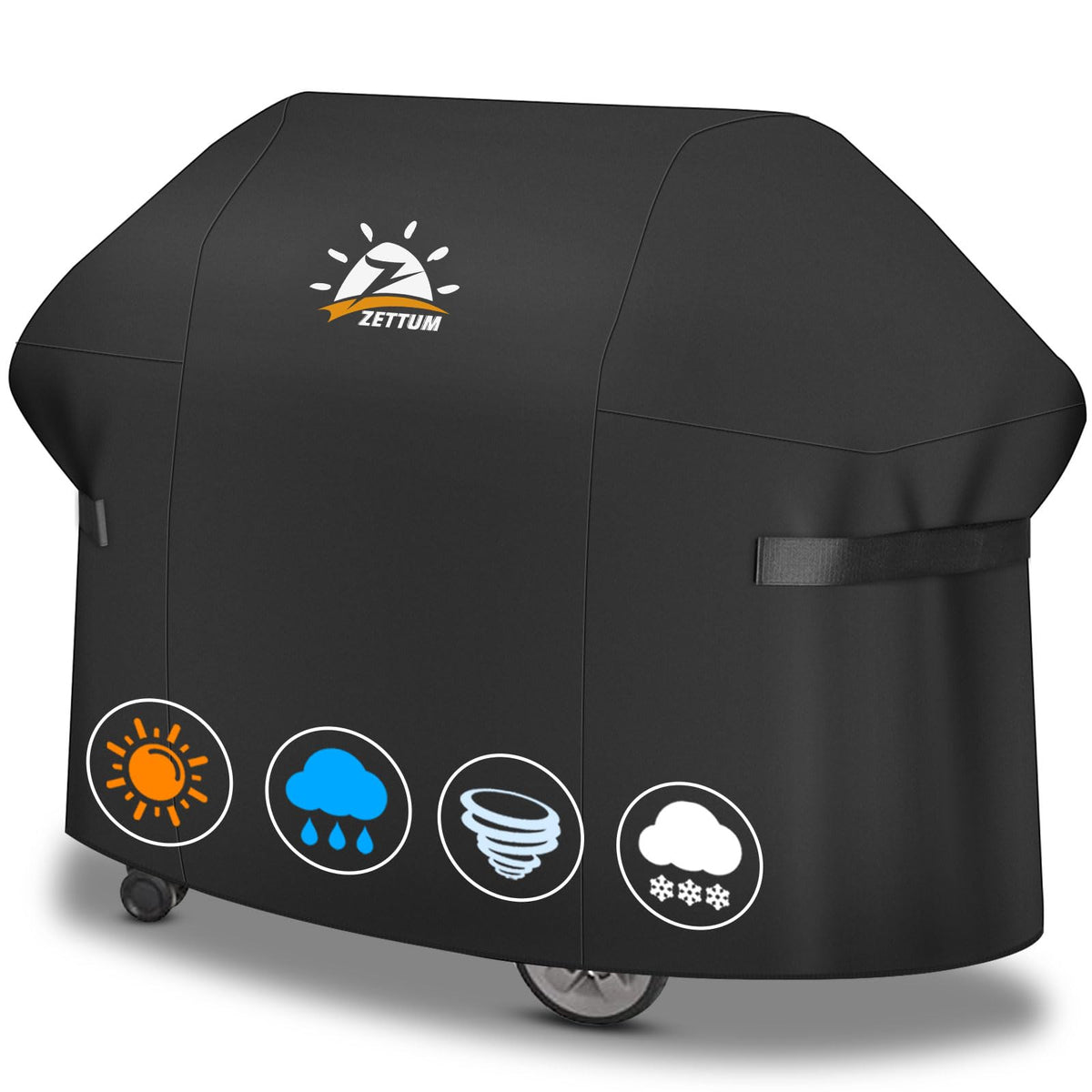 Zettum BBQ Cover 170 CM - 7108 Grill Barbecue Cover for Summit 400 Series Gas Grill Heavy Duty & Waterproof, PU Cover for Weber Summit 470, 420, 2022