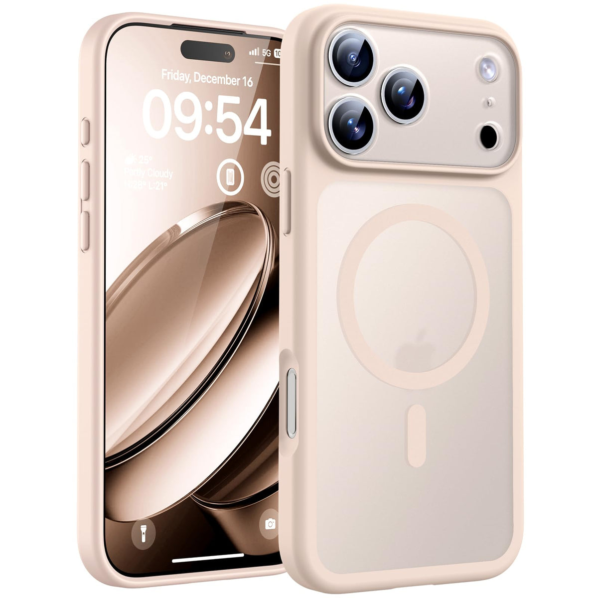 TOCOL Magnetic for iPhone 17 Pro Max Case 6.9-Inch, Compatible with MagSafe, Full Camera Protection, Built-in Magnetic Ring, Drop Protection