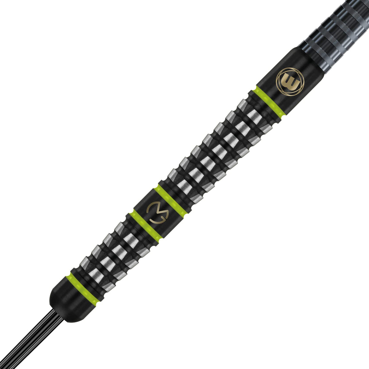 WINMAU Darts MvG Acclaim 25g Professional Steeltip Tungsten Darts Set with Flights and Shafts (Stems)