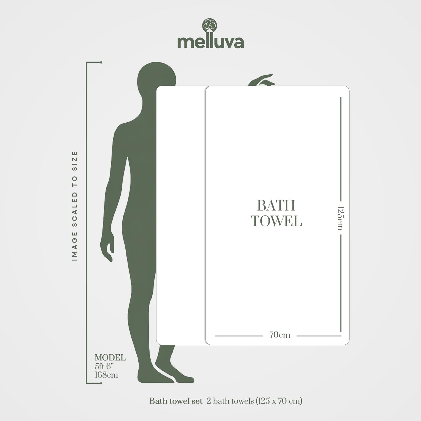 MELLUVA Bath Towels Set of 2 | 100% Turkish Cotton | 70 x 125 cm | Soft and Absorbent 600 GSM | Quick Dry Bathroom Shower Towels | Plum