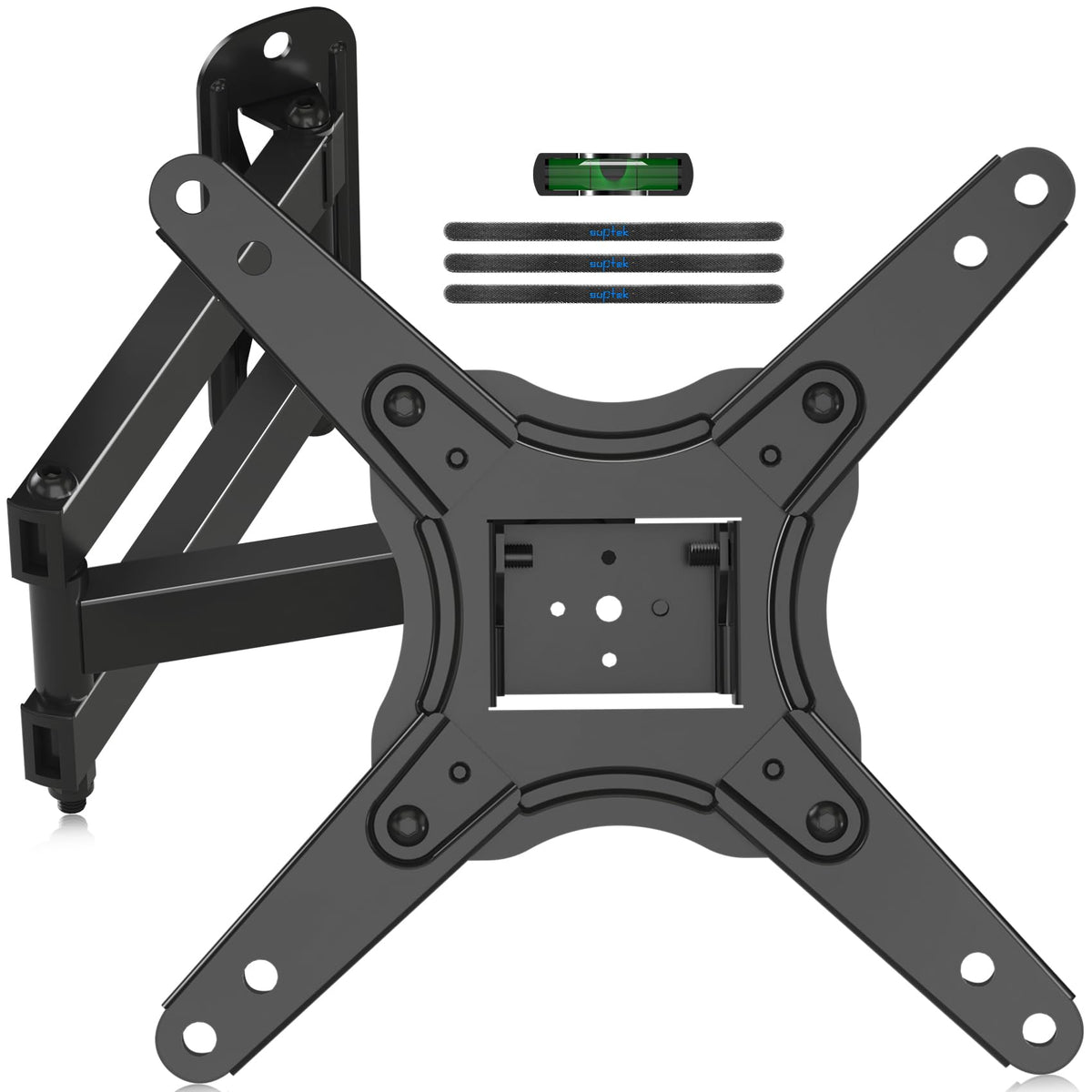 Suptek TV Wall Bracket for 13-43 inch TVs up to 20kg, Full Motion Monitor Wall Mount with Rotate Swivel Tilt & Extended Articulating Arms, Max VESA