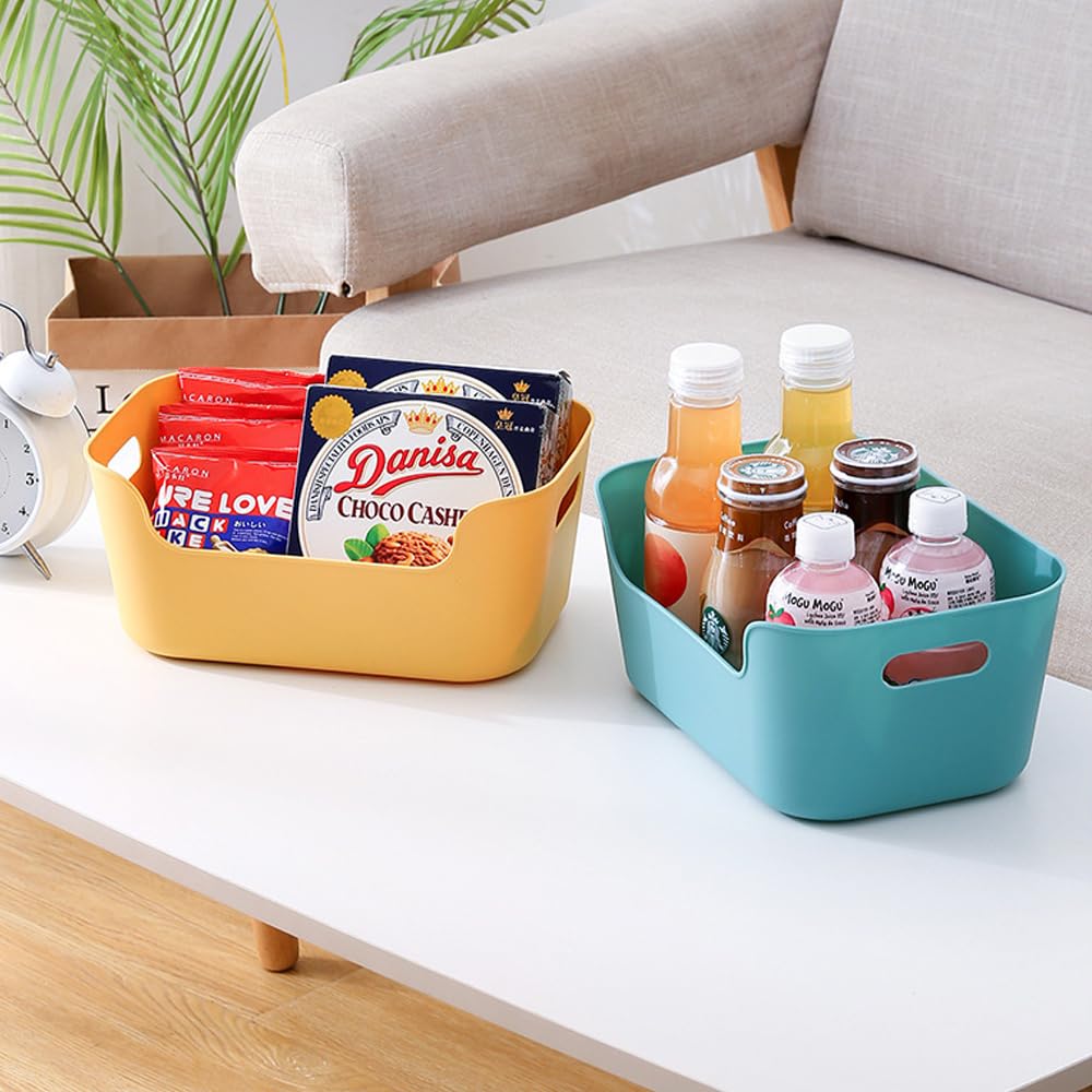 Bncxdc Plastic Storage Basket, 8PCS Storage Baskets, 4 Medium and Small
