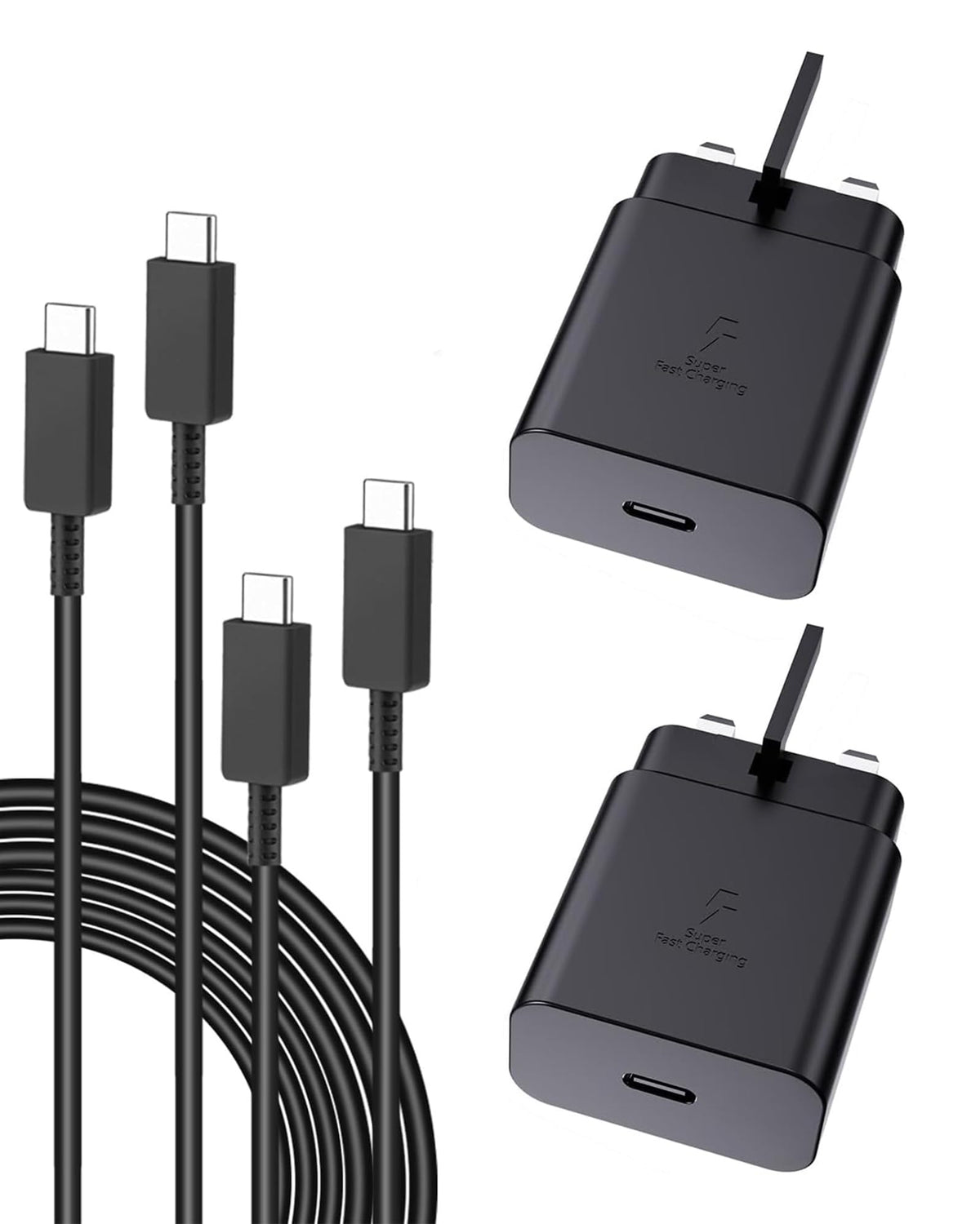 Adaptake 45W Super Fast Charger USB C, [2 Pack] Type C Fast Charger,Fast Charging Compatible with Samsung Galaxy S24 S25 Ultra/S23/S24/S24+