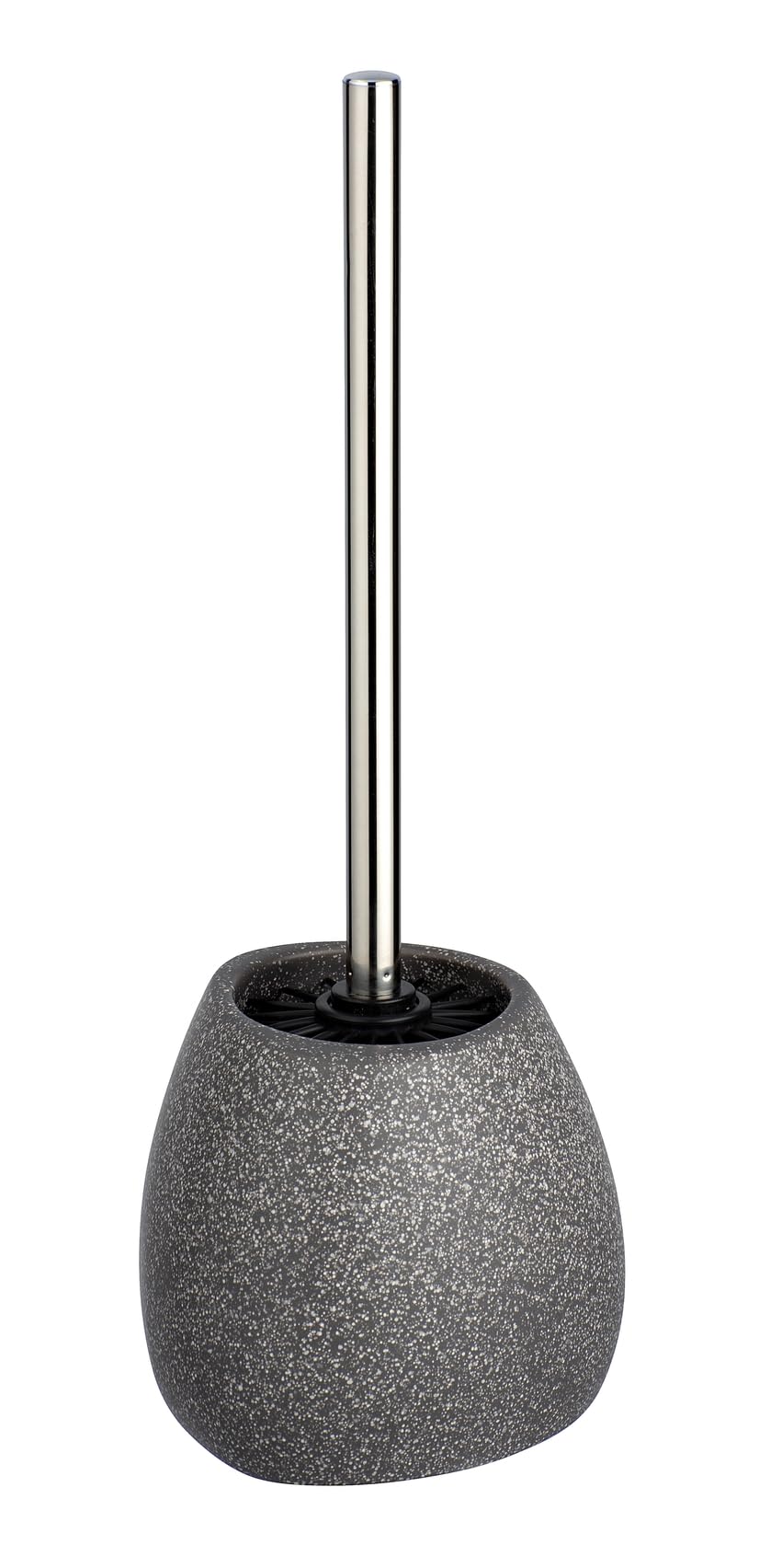 WENKO Pion Ceramic Toilet Brush with Silicone Bristles Grey