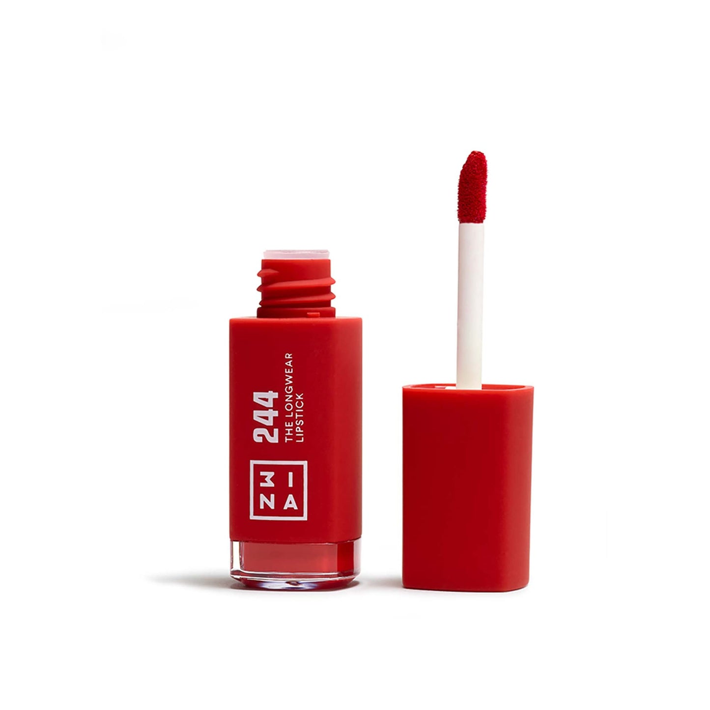 3INA MAKEUP - The Longwear Lipstick 244 - Red Long Lasting - Matte Liquid with Hyaluronic Acid