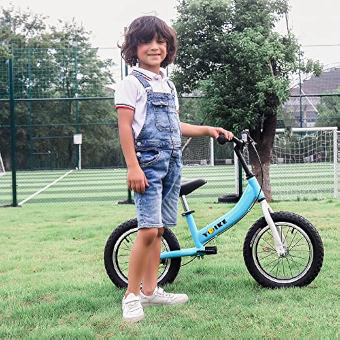 YBIKE Balance Bike 2 in 1,The Dual Use of a kids' Balance Bikes and Kids Bike, for 2 3 4 5 6 7 Years Old -12 14 16 Inches with Training Theory, Brake, Pedal