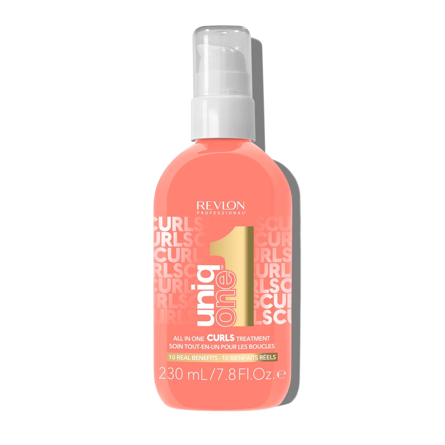 REVLON PROFESSIONAL Uniqone Curly Hair Leave-in Treatment ? Multi-Benefit Hair Treatment for Curly Hair, Wavy And Coily Hair, 230 ml