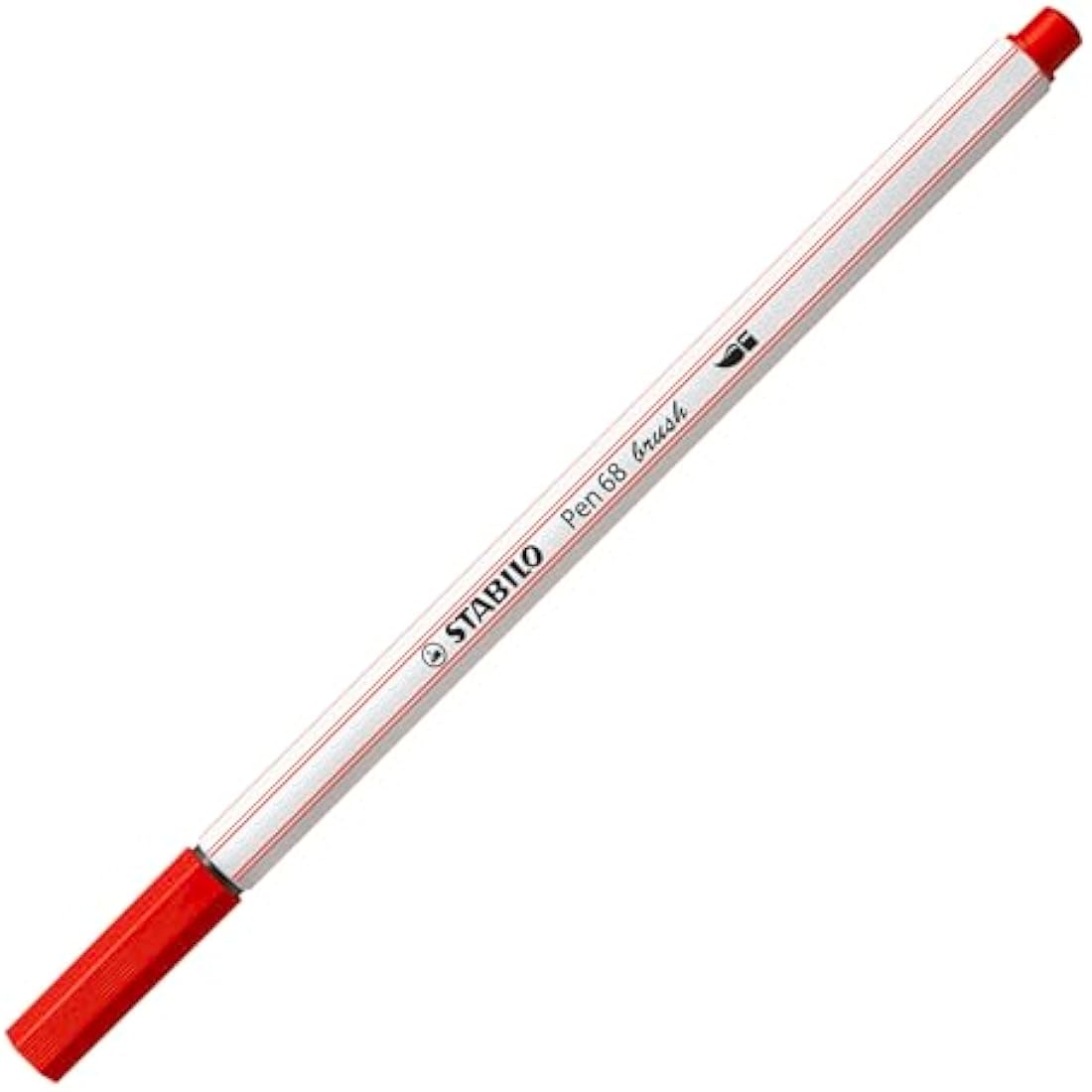 STABILO Premium Fibre-Tip Pen Pen 68 brush - Tin of 25-19 assorted colours - Hanging version