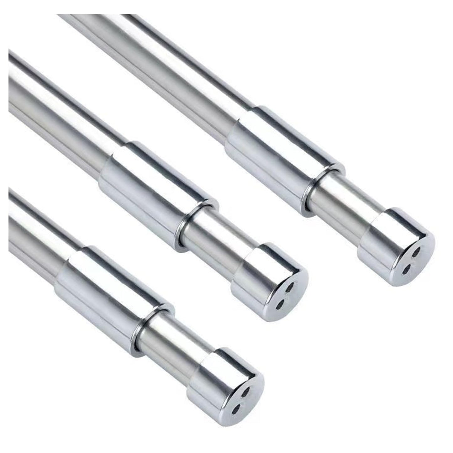 GSHUR 40-65cm Extendable Wardrobe Rail, Stainless Steel Clothes Rail Pole with Screws, Adjustable Wardrobe Rail for Wardrobe, Shower, Balcony, Windows