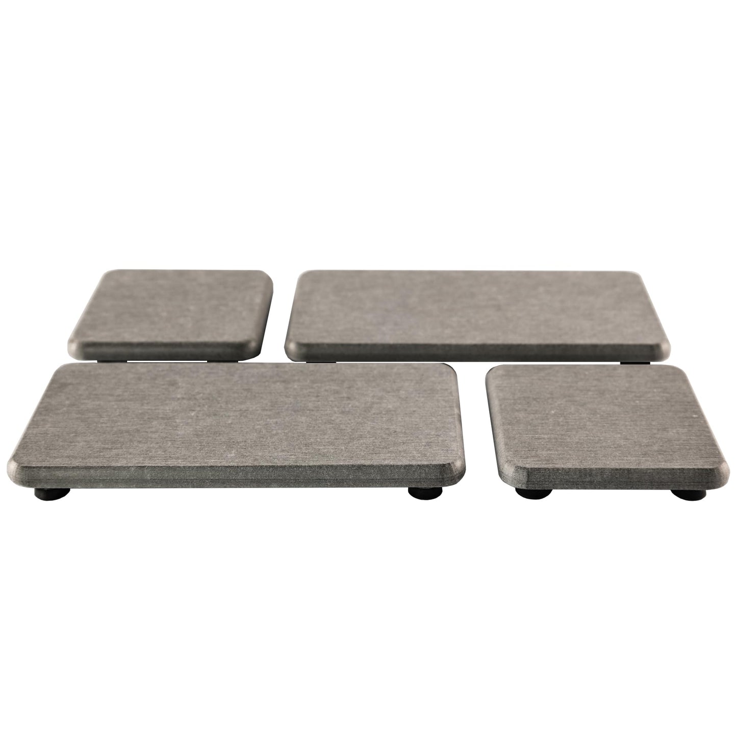 NiuYichee Set of 4 Water Absorbent Diatomite Soap Dish, Diatomaceous Earth Coasters, Hand Soap Holder, Water Absorbing Stone Tray Used for Plants &