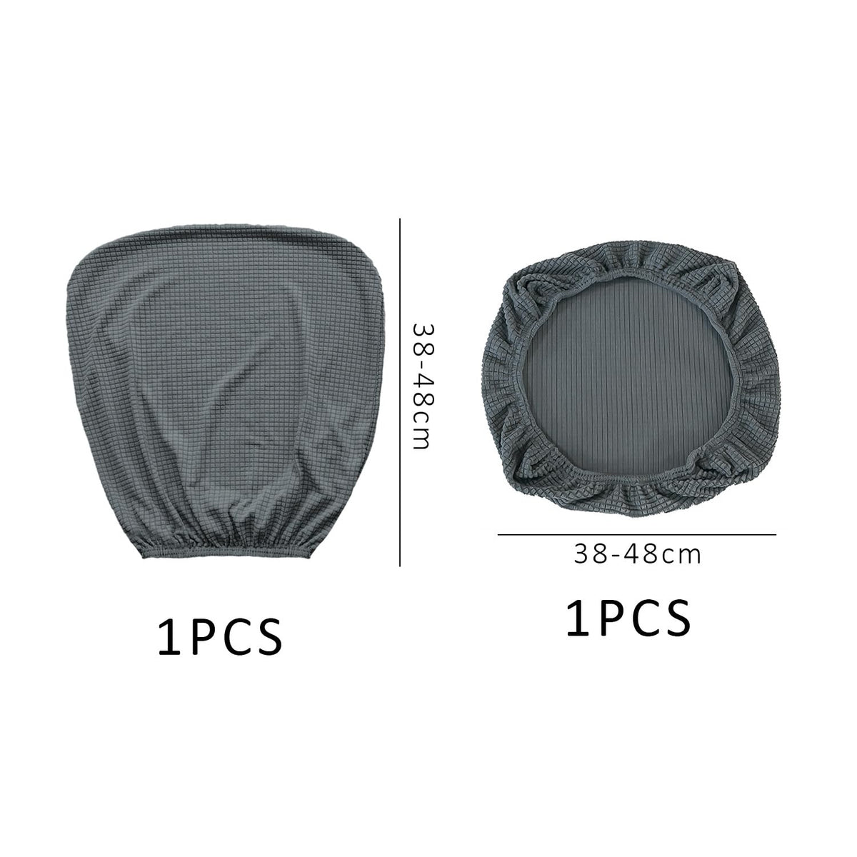 USHXVG 1-Piece Non-Slip Seat Cover, Office Chair Protector Set, Checked Chair Cover, Universal