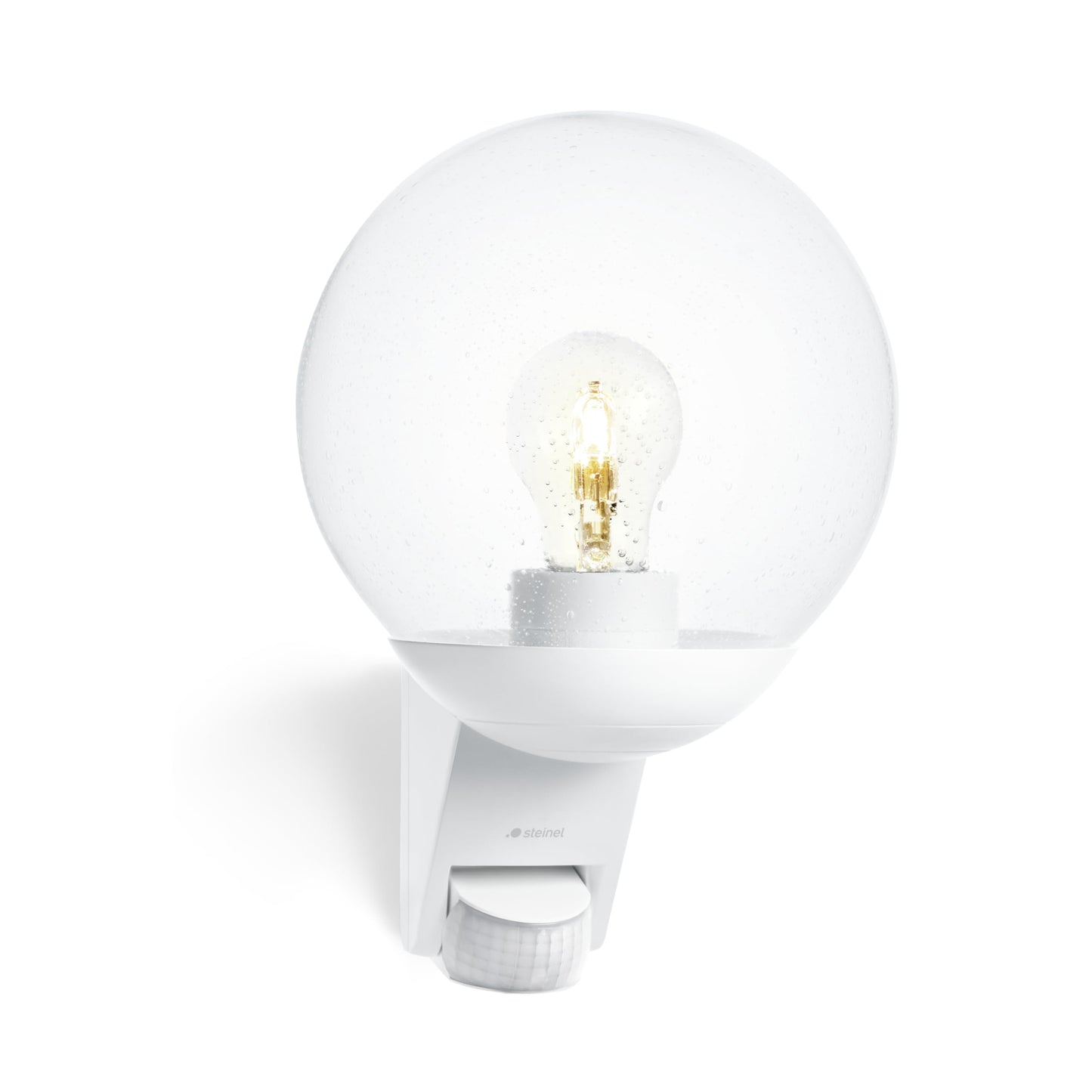 Steinel L 585 S Outdoor Wall Light White, 180 Motion Sensor, 10 m Reach, Maximum 60 W Light Bulb (Not Included), E27 Fitting