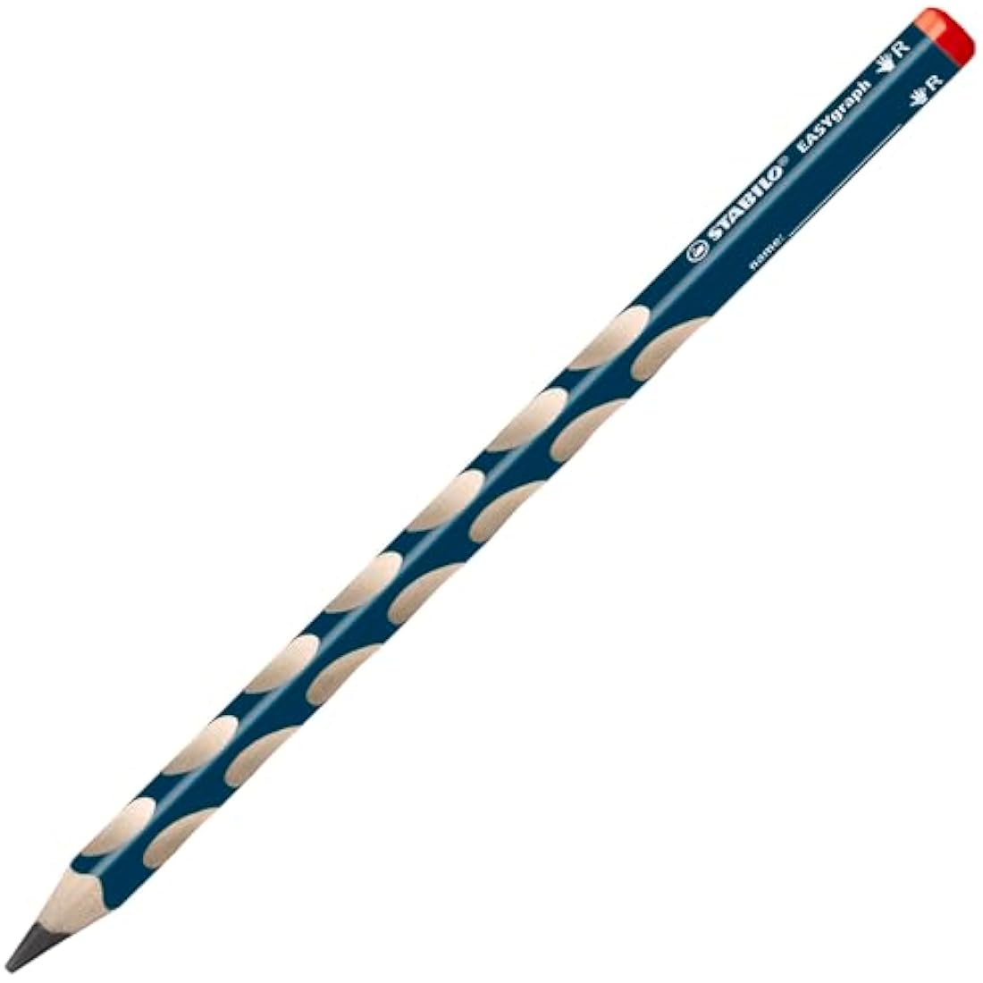 STABILO EASYgraph - Ergonomic Graphite Pencil - 8 x Left-Handed and 40 x Right-Handed - Classpack of 48 - Petrol - Degree HB