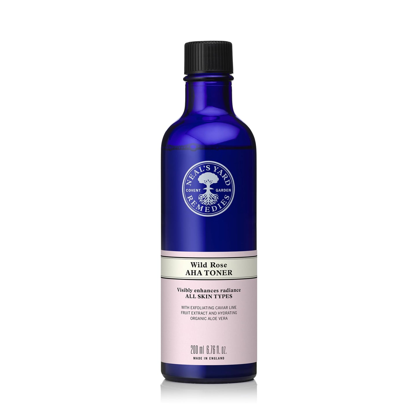 Neal's Yard Remedies Wild Rose AHA Toner, Enhances Radiance, Renews & Refines, Vegan & Cruelty-Free, 200ml