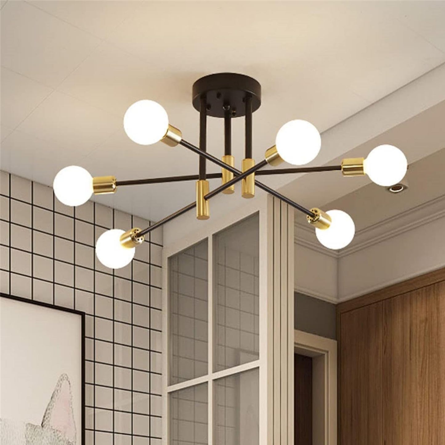 WQCSH Moderne The Minimalist Chandelier Creative Simple Dining Room Living Room Kitchen Office The Bar Decorate Artificial Satellite Modelling Design