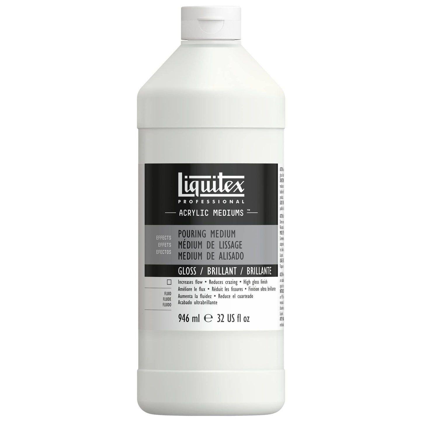 Liquitex Acrylic Professional Pouring Effects Medium Acrylic Paint, Gloss, 946 Ml