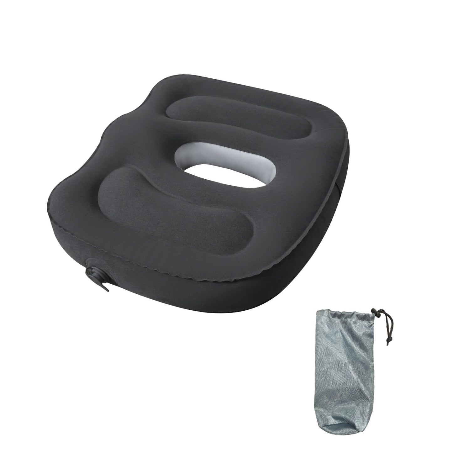 DHSUN Inflatable Donut Seat Cushion for Tailbone Pain Relief,Coccyx Cushion for Tailbone Pain & Hemorrhoids, Portable Travel Cushion for Airplane