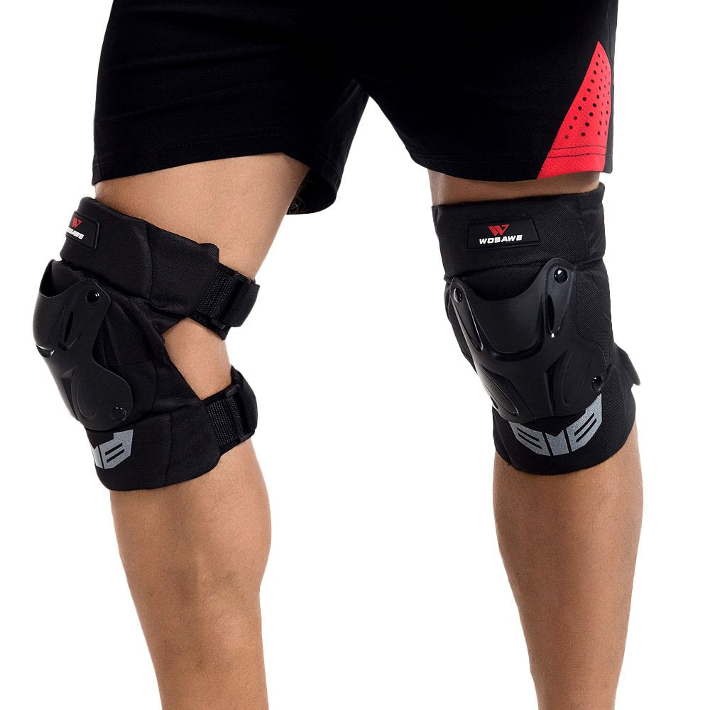 Lixada 1 Pair Cycling Knee Brace Bicycle MTB Bike Motorcycle Riding Knee Support Protective Pads Guards Outdoor Sports Cycling Knee Protector Gear