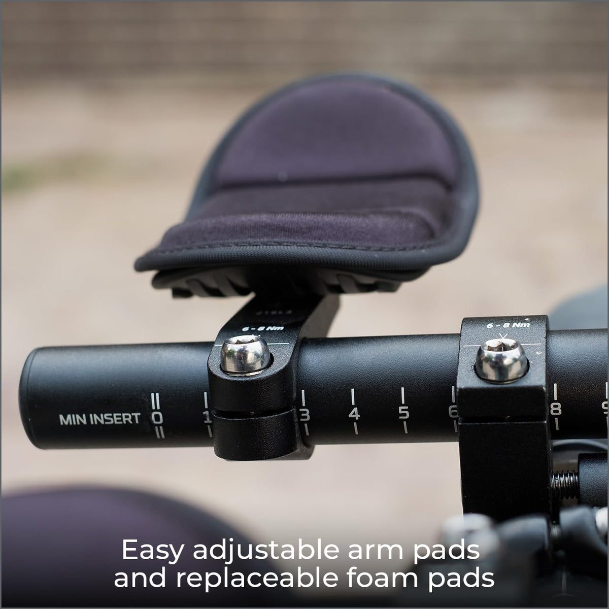 BBB Cycling AeroMax Aluminium Tri Bars | J-bend Aerobars for Road Bikes | Multi-adjustable PU Arm Pads | Compatible with 25.4/31.8 mm Bike Handlebars