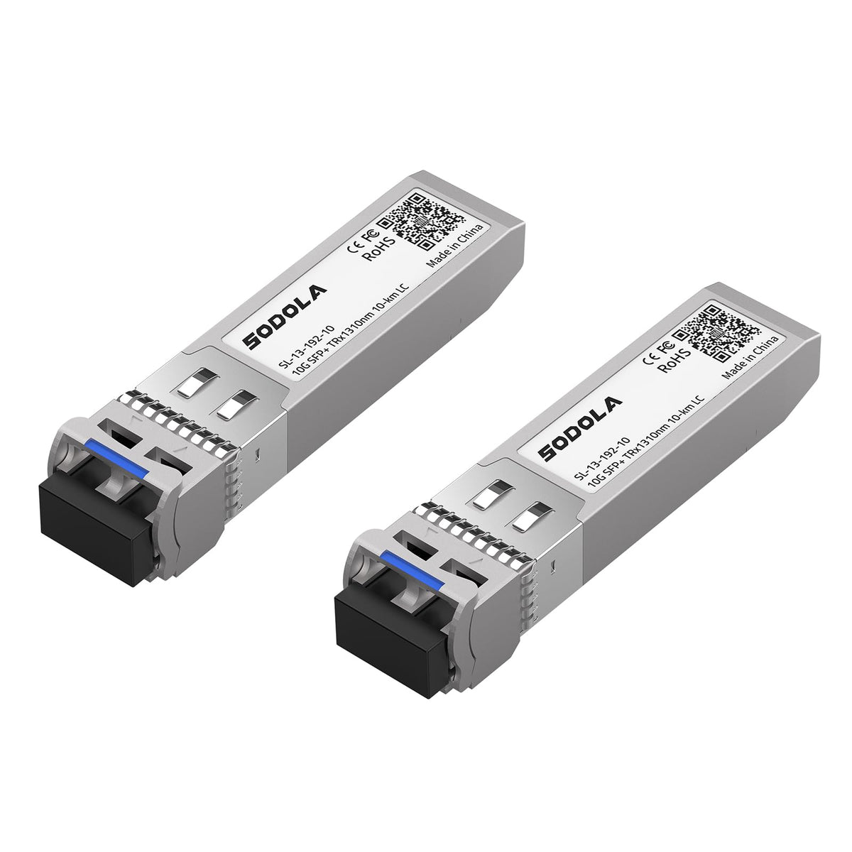 [2 Pack] 10G SFP LR Singlemode Module, 1310nm SMF, up to 10km, 10GBase-LR SFP+ Transceiver Compatible for Cisco SFP-10G-LR, Ubiquiti UniFi UF-SM-10G,