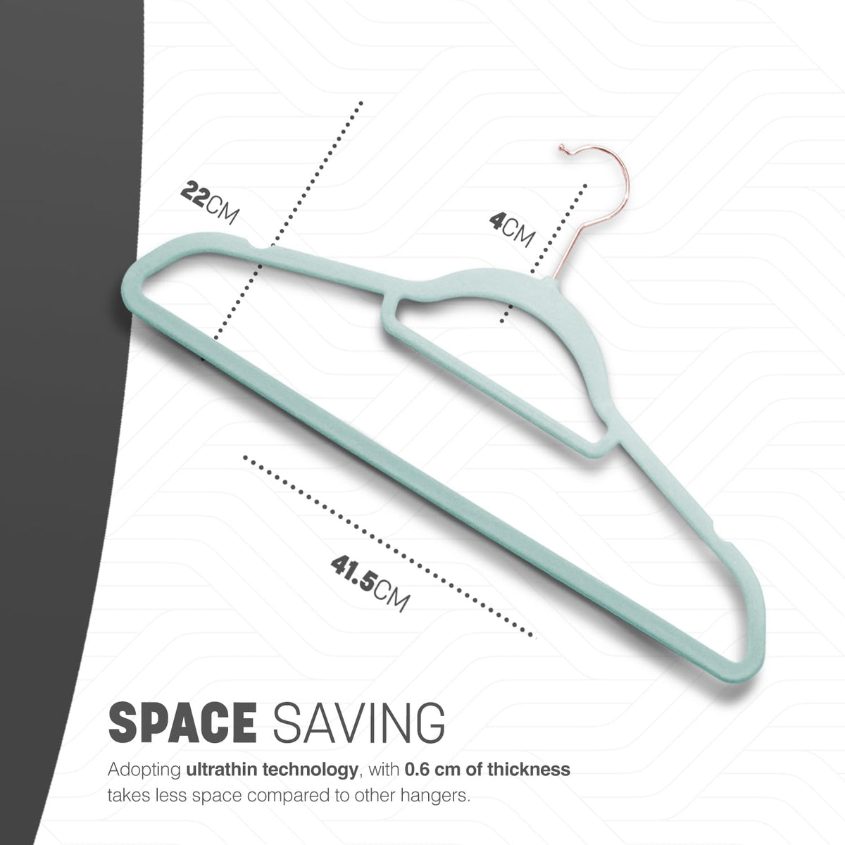 KEPLIN Velvet Hangers 50 Pack - Non-Slip Clothes Hangers with Tie Bar & 360° Hook - Durable & Sturdy, Space-Saving Wardrobe Organisers for Suits